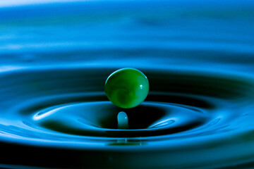 n, waterdrop, transparent, falling, circle, fresh, water 