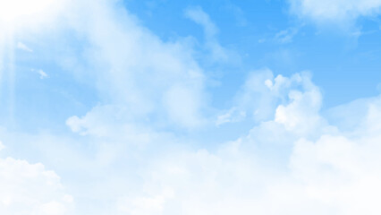 Obraz premium View of the sky and clouds