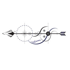 It's a black arrow tattoo design, you can use this anywhere and change color