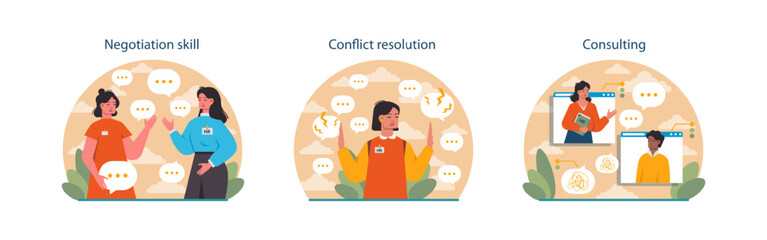 Human resources manager soft skills set. HR agent competencies