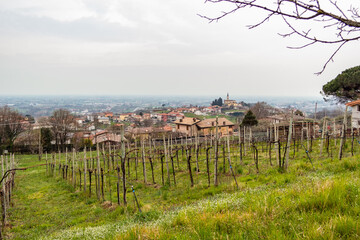 Fototapeta na wymiar Rural view on the town of Pianezze in Marostica, Vicenza - Italy