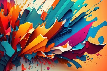 Abstract colourful background. Generative Ai