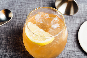 Fitzgerald cocktail boozy refreshing gin, lemon juice, sugar syrup and aromatic bitters
