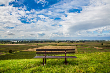 Obraz premium bench in the field