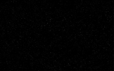 Snowfall on a black background. Night sky