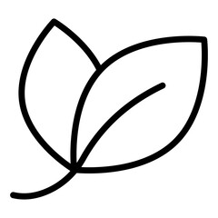 Lorbeerblätter icon schwarz