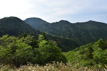 Fototapeta na wymiar Climbing Mt. Keicho, Tochigi, Japan