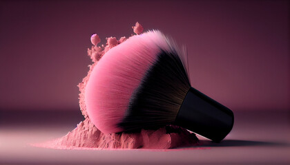 Beauty product in pink for glamour elegance ,generative AI