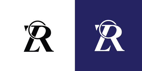 ZR TYPOGRAPHY LETTERING MODERN MONOGRAM LOGO