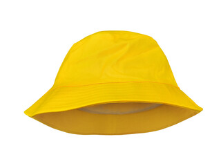 Fototapeta premium yellow bucket hat PNG transparent