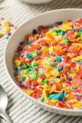 Sweet Sugary Fruity Breakfast Cereal