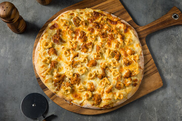 Gourmet Chicken and Waffle Pizza