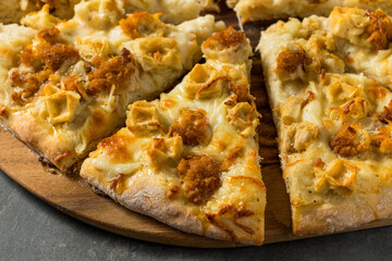 Gourmet Chicken and Waffle Pizza
