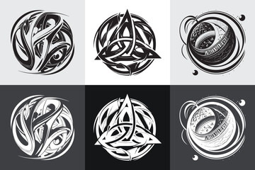 Logo set modern and creative branding idea collection for business