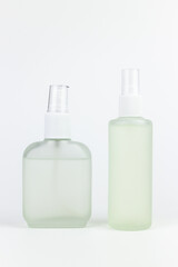  bottle for liquid soap and shampoo on white background with clipping path