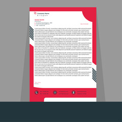 New modern digital professional and creative latter head customizable template design