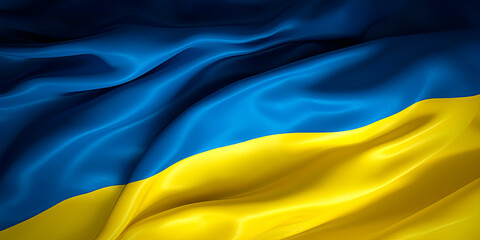 Waving flag of Ukraine