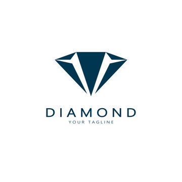 simple diamond abstract logo,for business,badge,jewelry shop,gold shop,application,vector
