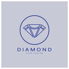 simple diamond abstract logo,for business,badge,jewelry shop,gold shop,application,vector