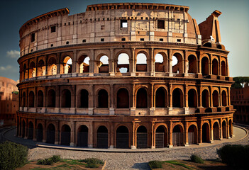 Fototapeta na wymiar Beautiful abstract geometric Roman Empire background 