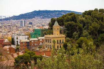 view from the top of the hill