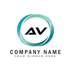 AV CREATIVE business logo design