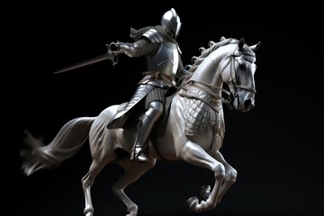 Knight in Shining Armor - Epic Render Made with Generative AI