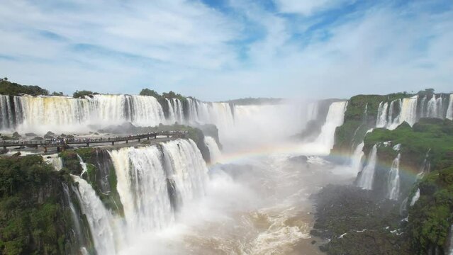 La garganta del diablo vista desde un drone brasil argentina