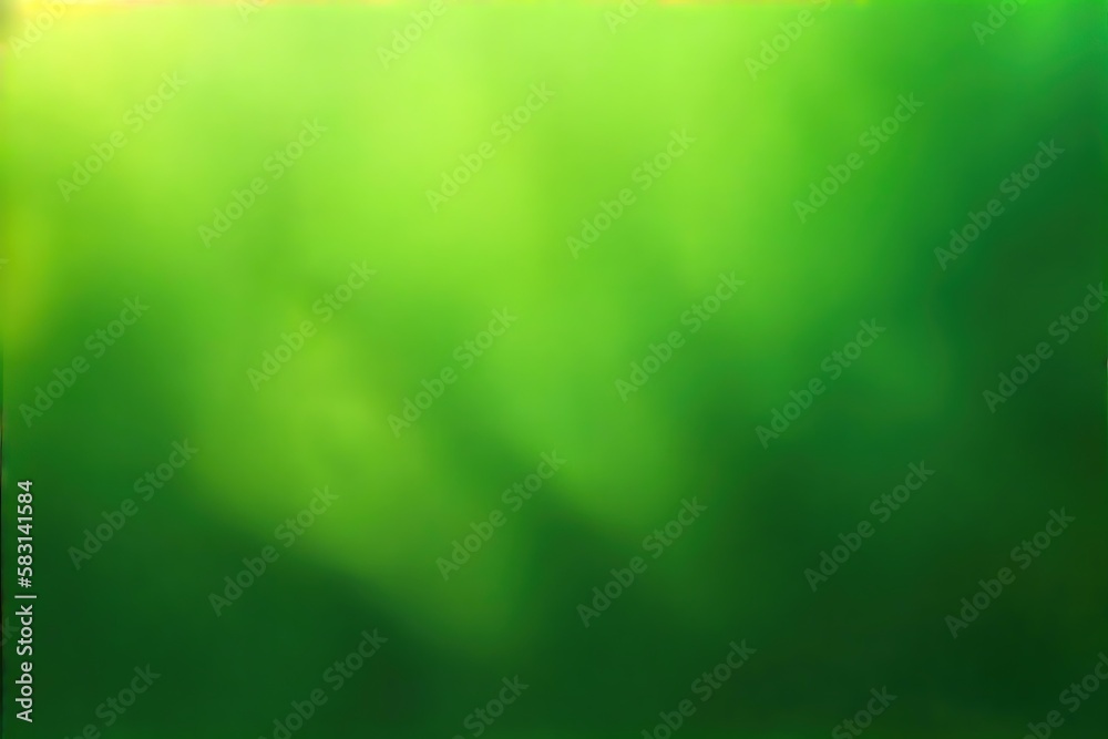 Canvas Prints Abstract extremely blurred bright green background digital illustration., created with generative ai