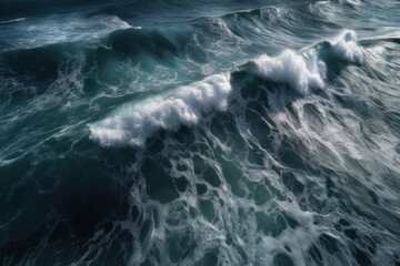 Fototapeta na wymiar Background. Ocean waves. AI generative.