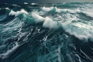 Fototapeta na wymiar Ocean waves. AI generative.