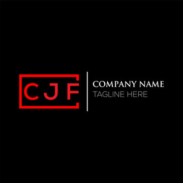 CJF letter logo design on black background. CJF creative initials letter logo concept. CJF letter design. CJF letter design on black background. CJF logo vector.
