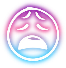 Set of Emoticon neon