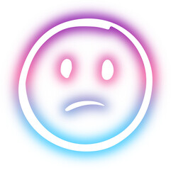 Set of Emoticon neon