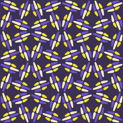 Spotted seamless pattern for decorating any surfaces or things. Timeless abstract ornament.