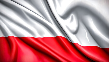 Poland texture flag, patriotic background, generative AI.