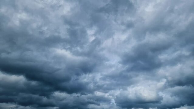 Low angle shot of a dark cloudy stormy sky