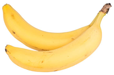 Bunch of bananas isolated on white or transparent background