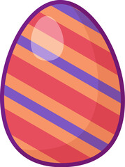 Vector Cartoon Outline Easter Egg