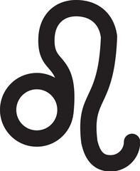 Leo Linear Icon Astrological Zodiac Sign
