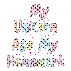 Unicorn Craft Sublimation Design