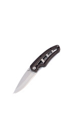 folding pocket knife on white background