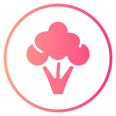 broccoli gradient icon