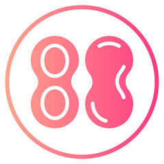 peanut gradient icon
