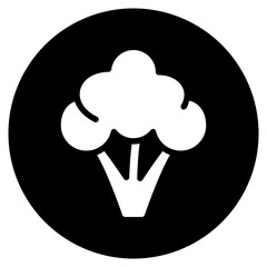 broccoli glyph icon