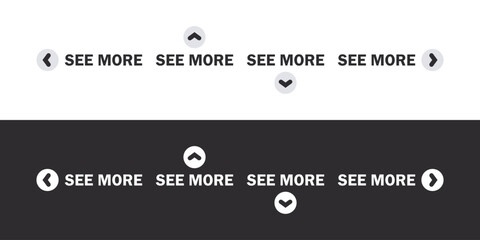 Fototapeta premium Swipe icons. Slide or swipe. Modern swipe arrows. Scrolling slide icons. Vector scalable graphics