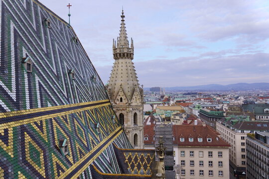 Panor&aacute;mica de Viena desde la catedral de San Esteban