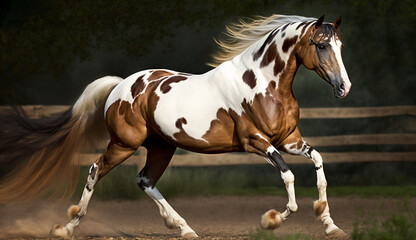 Horse in natural
