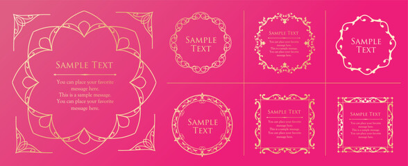 春をイメージしたフレームデザイン。高級感のあるフレームデザイン