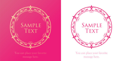 春をイメージしたフレームデザイン。高級感のあるフレームデザイン